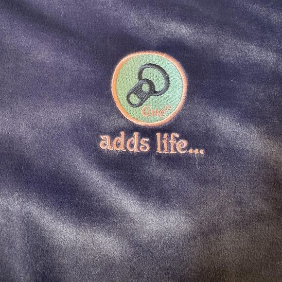 Coca-Cola Jacket Mens XL Blue Velour Full Zip Track Retro Adds Life 2000s Logo - Picture 4 of 14